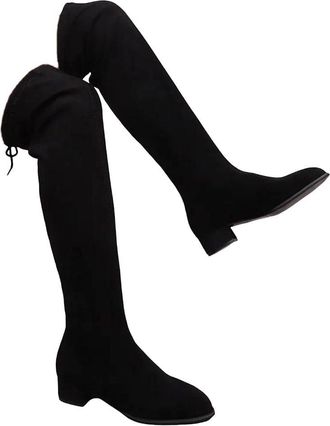 Generic Womens Over The Knee Boots Square Heel High Heel Dress Party Shoes