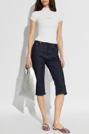 Maison Margiela Leather Sandals With Tabi Cut-out, Womens, Purple