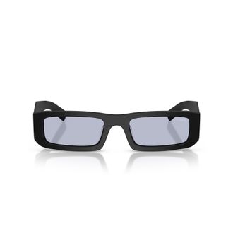 Prada 0pr D09sd Matte Black Rectangular Frame Sunglasses