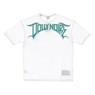 Dolly Noire T-Shirts, male, White, Size: XL Lettering 3D Oversize Tee