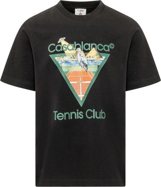Casablanca Black Crew Neck T-Shirt