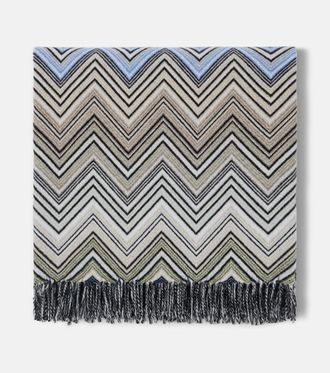 Missoni Perseo Zigzag wool and cashmere throw
