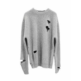 Haikure Linden Sweater Distressed - Knitwear - Hombre - Gris - XL
