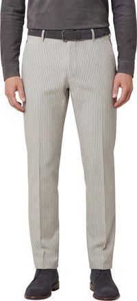 Meyer chino zand blauw gestreept Modern Fit Bonn