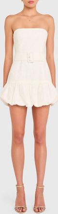 Amanda Uprichard Yvette Bubble Dress In White
