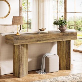 Tribesigns Tribesigns Tavolo consolle 160 cm, sottile divano lungo dietro il divano, tavolo dingresso per corridoio foyer e soggiorno, moderno tavolo daccento