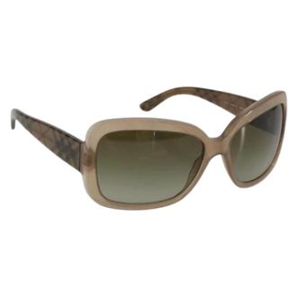 Burberry Pre-owned Vintage Zonnebrillen - Dames - Pre-owned - Bruin - Maat: ONE Size