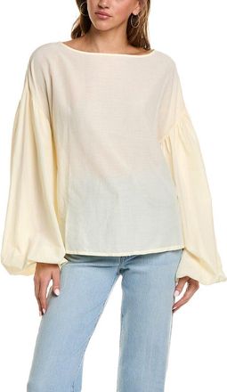 WeWoreWhat Weworewhat Billow Sleeve Boat Neck Top