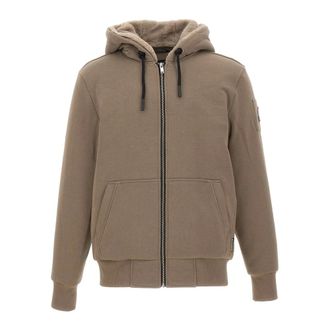 Moose Knuckles Hoodies & sweatvesten, Heren, Bruin, XL, Katoen, Classic Bunny Sweatshirt
