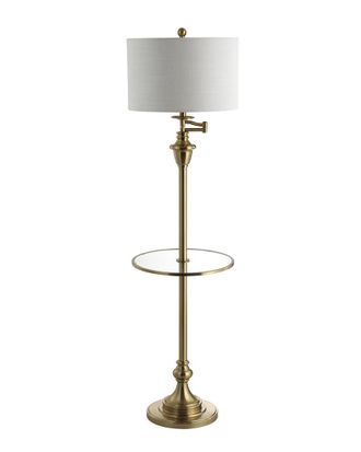 Jonathan Y Designs Jonathan Y 60In Cora Brass Side Table & Floor Lamp
