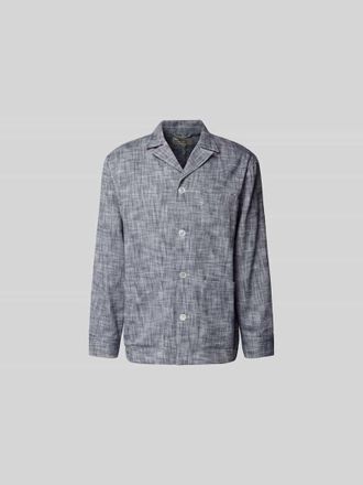 Officine G&eacute;n&eacute;rale Relaxed Fit Hemdjacke aus Baumwolle in Blau, Gr&ouml;&szlig;e XL