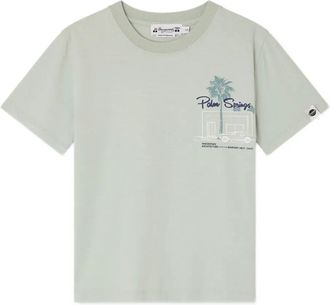 BONPOINT Landis graphic t-shirt - kids - Organic Cotton - 12 - Green