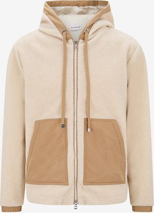 Moncler Kapuzen-Fleecejacke mit Reissverschluss Bespoke