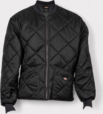 Dickies Mens Dickies Diamond Quilted Bomber Jacket Black - Size: 40/Regular