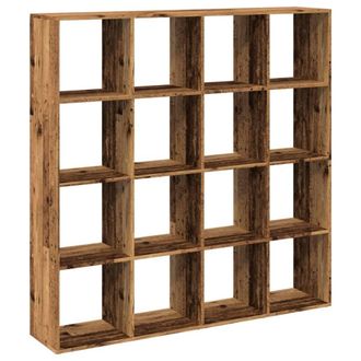 Berkfield Home Book Cabinet Old Wood 137.5x29x137.5 cm Engineered Wood in Brown