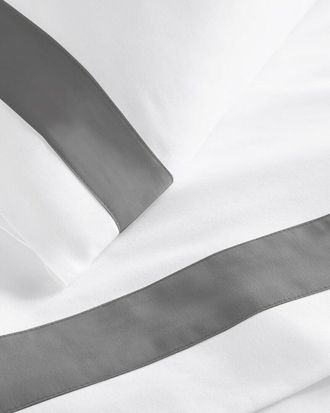 Peacock Alley 420 Thread Count Soprano Trim Queen Flat Sheet