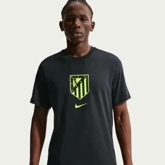 Nike Atl&eacute;tico Madrid Nike Mens Soccer T-Shirt in Black | IM1653-010