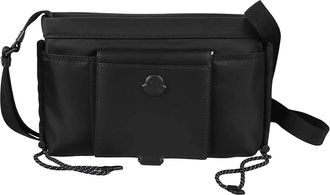 Moncler Kenton Cross Body Bag - Heren - Schoudertassen - Zwart - ONE Size - Leer - Tassen