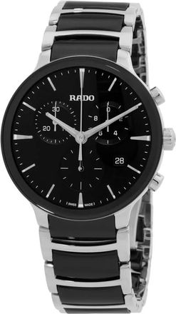 Rado Centrix Chronograph Quartz Black Dial Mens Watch R30210152