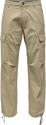 Only & Sons Only & Sons, Broeken, Heren, Groen, W34, Pantalone Cargo Ray Life 0020 Ribstop