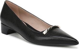 Naturalizer Rumi Slingback Bit Loafer Pump in Black Leather at Nordstrom, Size 5.5
