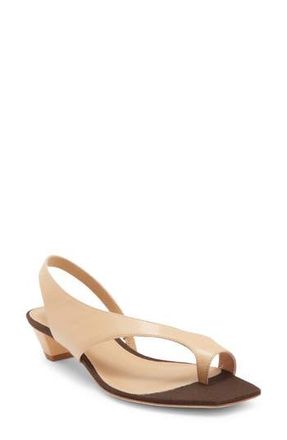 Jeffrey Campbell Blissful Slingback Sandal in Beige Brown Combo at Nordstrom Rack, Size 7.5