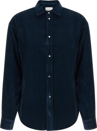 Nude Blue Relaxed Solid Shirt