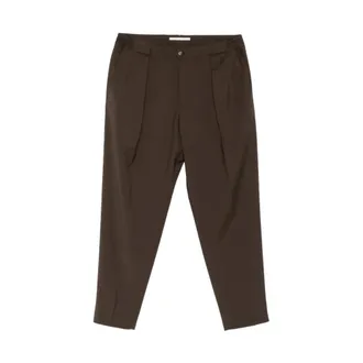 BRIGLIA 1949 Heren, Broeken, Bruin, Maat: XL Katoen