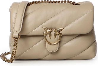 Pinko Pinko, Dames, Tassen, Beige, Maat: ONE Size