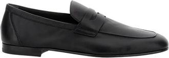 Tod's Leren Loafers - Heren - Loafers - Zwart - 42 1/2 EU - Leer - Schoenen