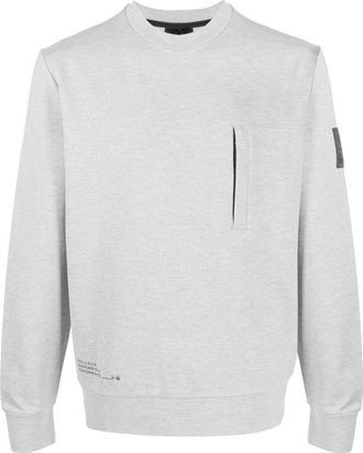 North Sails melange crew-neck sweatshirt - men - Spandex/Elastane/Polyamide/Viscose - L - Grey