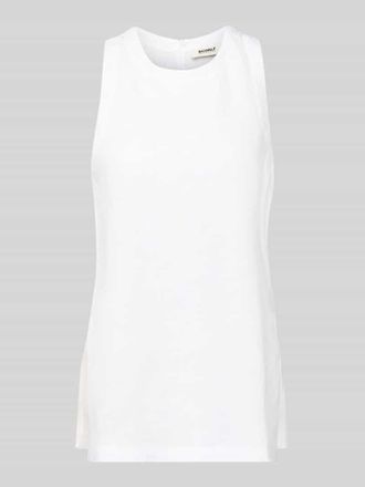 Ecoalf Top aus Leinen mit Rundhalsausschnitt Modell SIA in Weiss, Gr&ouml;&szlig;e 34