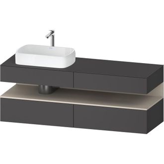 Duravit Qatego Consola Mueble Bajo Lavabo, 2 Extensiones, 2 - Duravit