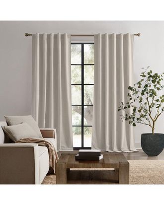 Brooklyn Loom Matte Cotton Velvet Window Curtain