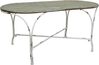 Wanderlust Deco Mesa de centro de metal 120.5x65x52h cm Gris