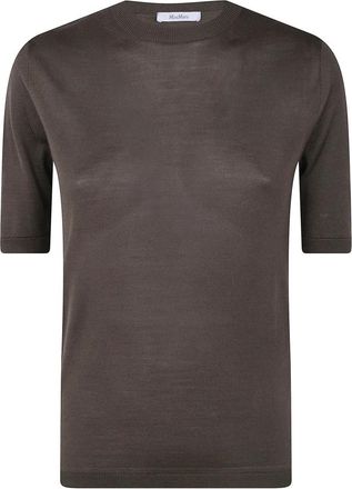 Max Mara Round-neck Truien - Dames - Ronde hals truien - Bruin - XL - Truien & Vesten