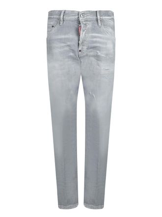 Dsquared2 Skater Light Grey Cotton Jeans