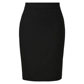 s.Oliver Korte Rok van Viscosemix - Dames - Kokerrokken - Zwart - S - Polyester - Rokken
