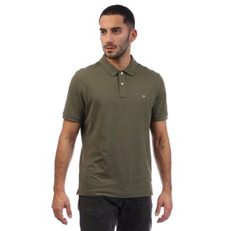 GANT Heren Shield Pique Regular Poloshirt (Groen)
