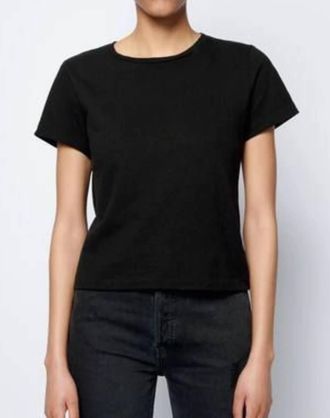 Re/Done Hanes Classic Tee In Washed Black