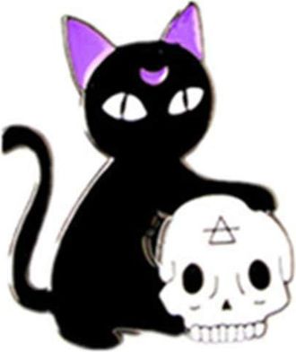 Generic Enamel Lapel Pin Set Badge Pins for Women s Backpacks Jackets,Black Cat Fashion Design