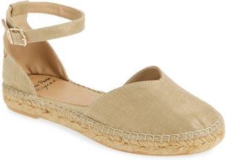 Toni Pons Flora Espadrille Flat in Natural Platinum at Nordstrom, Size 5.5-6Us