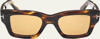 Tom Ford Ilias Acetate Square Sunglasses
