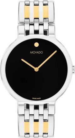 Movado Essence Quartz Black Dial Watch 0607823