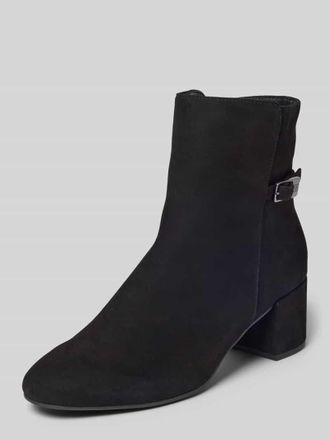 H&ouml;gl Stiefeletten aus echtem Leder mit Zierschnallen in Black, Gr&ouml;&szlig;e 38,5