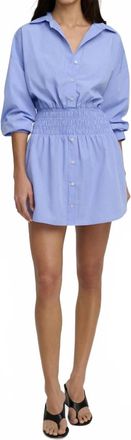 Favorite Daughter The Waist Not Dress In Blue White Stripe