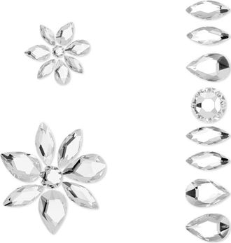 Swarovski Gema Mixed Cuts Set Of 3 Flower Body Jewel