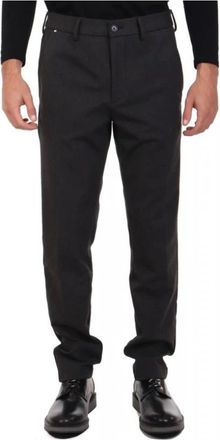 HUGO BOSS H-Kaiton Chinos - Heren - Slim Fit Broeken - Zwart - 2XL - Polyester - Broeken