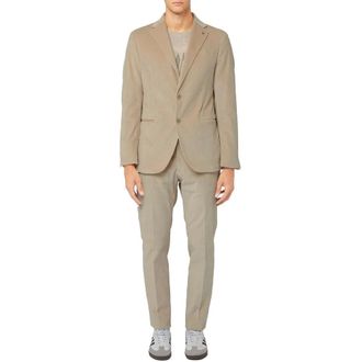 AT.P. CO Kostuums, Heren, Beige, 2Xl, Katoen, Single Breasted Suit