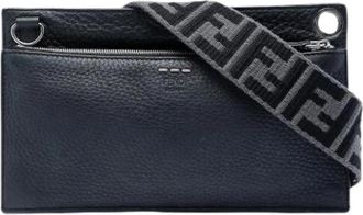 Fendi Pre-owned Crossbody Bag - Dames - Vintage Schoudertas - Zwart - ONE Size - Leer - Vintage